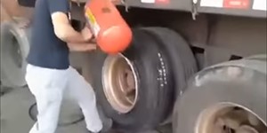 How to Change A TRUCK TIRE In LESS Than A MINUTE