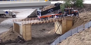 RC Construction Site  Bridge Building with Trucks, Dozer, Dumper