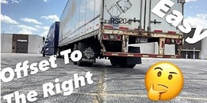 How To Perform Offset To The Right With Semi Truck And Trailer