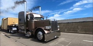 600hp stretched out peterbilt 379, 18 speed shifting and LOUD JAKES