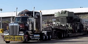 OVERSIZE LOAD  HAULING CRANE  MACHINERY TRANSPORT TRUCK