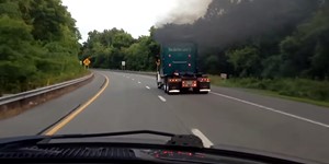 Peterbilt Truck Eats Dodge Ram 1500